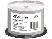 Verbatim DataLifePlus - 50 x DVD-R - 4.7 GB 16x - breite Thermodruckfläche - Spindel