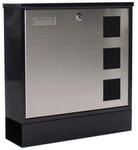 Rottner Briefkasten Design Mailbo x schwarz