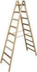 Sprossen-Doppelleiter, Holz, 2 x 9 Sprossen