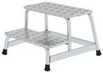 Munk Arbeitspodest, Aluminium, verschwei&szlig;te Rohrkonstruktion, Warzenblechstufen,