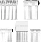60-teiliges Besteckset: 12 Messer (2,8 mm), Gabeln, L&ouml;ffel, Kaffeel&ouml;ffel,