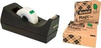 Scotch&reg; C38 Tischabroller schwarz + Scotch&reg; Magic&trade; Klebeband, mit 66 %
