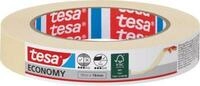 tesa Malerband Economy, 50 m &times; 19 mm, chamois &ndash; glatte Fl&auml;chen, leicht abl&ouml;sbar,