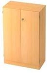 Aktenschrank, 3 OH, B 800 x T 420 x H 1270 mm, abschlie&szlig;bar, Buche-Dekor