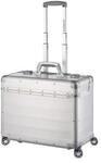 ALUMAXX Business Trolley PANDORA, mit Tragegriff und Rollen, Aluminium, matt silber