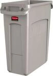 Rubbermaid Abfallbeh&auml;lter Slim Jim, L 590 x B 280 x H 630 mm, 60 l, Kunststoff,