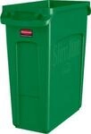 Abfallbeh&auml;lter Slim Jim&reg;, Kunststoff, Fassungsverm&ouml;gen 60 Liter, gr&uuml;n