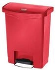 Tretabfalleimer Slim Jim&reg;, Kunststoff, Fassungsverm&ouml;gen 30 Liter, rot