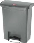Tretabfalleimer Slim Jim&reg;, Kunststoff, Fassungsverm&ouml;gen 30 Liter, grau
