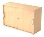 Schiebet&uuml;renschrank TARVIS, 2 Ordnerh&ouml;hen, B 1200 x T 400 x H 748 mm, abschlie&szlig;- &