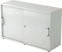 Schiebet&uuml;renschrank TARVIS, 2 Ordnerh&ouml;hen, B 1200 x T 400 x H 748 mm, abschlie&szlig;- &