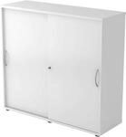 Schiebet&uuml;renschrank TARA, 3 Ordnerh&ouml;hen, B 1200 x T 400 x H 1180 mm, abschlie&szlig;- &