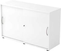 Schiebet&uuml;renschrank TARA, 2 Ordnerh&ouml;hen, B 1200 x T 400 x H 748 mm, abschlie&szlig;- &