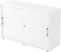 Schiebet&uuml;renschrank TARVIS, 2 Ordnerh&ouml;hen, B 1200 x T 400 x H 748 mm, abschlie&szlig;- &