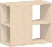 Anstellcontainer PALENQUE, 3-seitig offen, B 400 x T 800 x H 720 mm, Ahorn