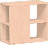 Anstellcontainer PALENQUE, 3-seitig offen, B 400 x T 800 x H 720 mm, Buche