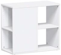 Anstellcontainer PALENQUE, 3-seitig offen, B 400 x T 800 x H 720 mm, wei&szlig;