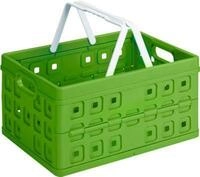 Sunware Square Klappbox, Inhalt 32 Liter, mit Tragegriff, gr&uuml;n/weiss