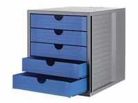 Schubladenbox SYSTEMBOX KARMA, 5 geschlossene Schubladen, DIN A4, leichtlaufend, B