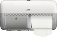 Tork&reg; Toilettenpapierspender 557000, f&uuml;r Kleinrollen, Abriss-Technik, B 286 x T 153