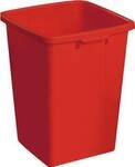 Abfallbeh&auml;lter ohne Deckel, 90 Liter, rot