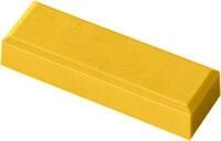 MAUL Rechteckmagnete, 53 x 18 x 10 mm, 20 St&uuml;ck, gelb