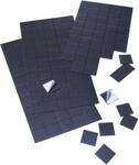 FRANKEN Magnetpl&auml;ttchen, 20 x 20 mm, selbstklebend, 50 St&uuml;ck, schwarz
