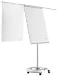 Magnetoplan Flipchart de luxe, fahrbar, auch magnethaftend wei&szlig;