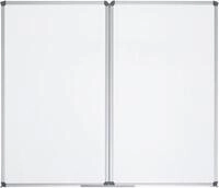 Whiteboard-Klapptafel MAULstandard, grau kunststoffbeschichtet, magnethaftend, 2