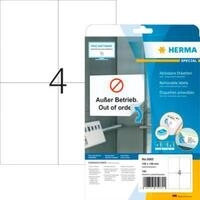 Herma Etiketten Nr. 5082, 105 x 148 mm, abl&ouml;sbar, selbstklebend, Papier, wei&szlig;, 100