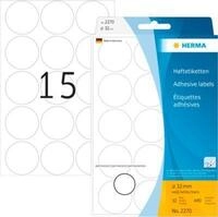 HERMA Klebepunkte 2270, &Oslash; 32 mm, selbstklebend, permanenthaftend, per Hand