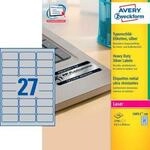 Avery Zweckform Typenschildetiketten L6011-100, extrem robust, geeignet f&uuml;r