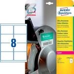 Avery Zweckform Etiketten L7914-10, ultraresistent, geeignet f&uuml;r Laserdrucker, 99,1