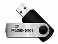 USBStickMediaRangeSerieMR,16GB,USB2.0,Drehkappengehäuse,B11xT11xH56mm,schwarz-silber