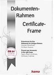 Hama Bilderhalter Clip-Fix, A4, rahmenlos, B 210 x H 297 mm, Polystyrol, transparent