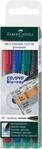 Marker Faber-Castell Multimark, 4er-Set, M, permanent