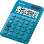 Casio Tischrechner MS-20UC, 12-stelliges LC-Display, Solar-/Batteriebetrieb, t&uuml;rkis