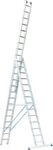 Alu-Vielzweckleiter 3 x 14 Sprossen, mit Trigon-Traverse