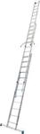 Alu-Vielzweckleiter 3 x 12 Sprossen, mit Trigon-Traverse