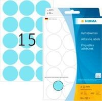 HERMA Klebepunkte 2273, &Oslash; 32 mm, selbstklebend, permanenthaftend, per Hand