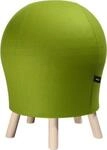 Hocker Sitness Alpine, mit integriertem Gymnastikball, Bezug 75 % Schurwolle, gr&uuml;n