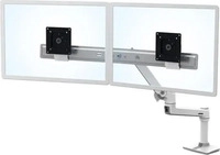 2-fach Monitorhalterung Ergotron LX Desk Dual, bis 25 Zoll, Tischhalterung,