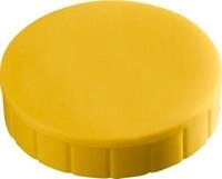 MAUL Solidmagnete, &oslash; 20 x 7,5 mm, 10 St&uuml;ck, gelb