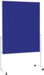 Magnetoplan Moderationstafel, fahrbar, 3 Oberfl&auml;chen zur Auswahl, standfest, blau