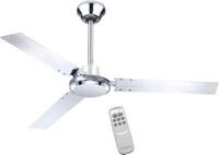 Deckenventilator Verona, 65 W, 3 Geschwindigkeiten, mit Fernbedienung, chrom