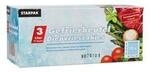 Papstar Gefrierbeutel 3 l auf Rolle, BPA-frei LLDPE, 32x25 cm, mit Verschlussclips &