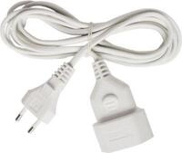 Brennenstuhl Verl&auml;ngerungskabel, 3 Meter, Kunststoff, Euro-Stecker, wei&szlig;