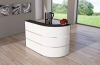 Theke Cento 1, bestehend aus 90 Grad Eckelement und gerader Theke, Breite 1800 mm