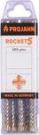 Projahn Hammerbohrer ROCKET 5, Stahl, SDS-plus, &oslash; 12 mm x 160 mm, 10er Pack
