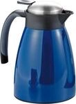 Isolierkanne GLACE, doppelwandig, 1 l Fassungsverm&ouml;gen, Edelstahl lackiert, blau
